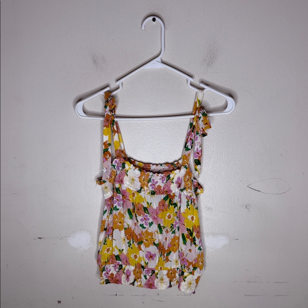 Rachel Zoe Floral Camisole - Yellow and Pink Size XS